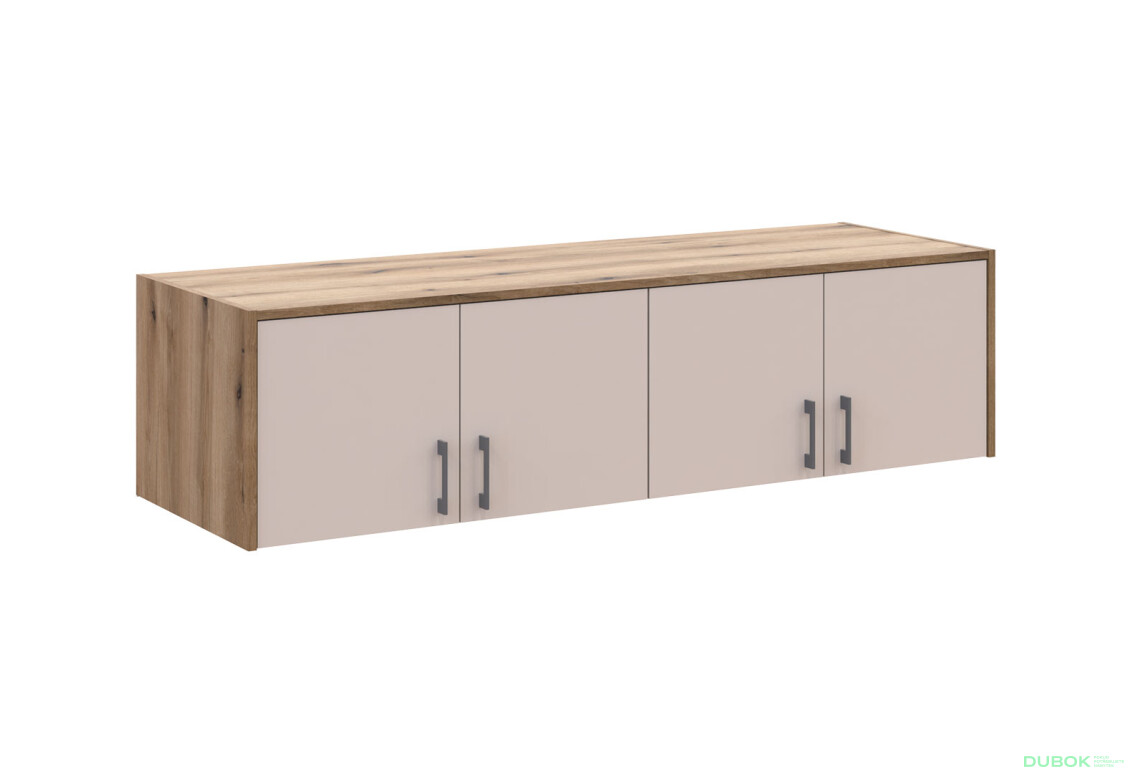 Fotografia 6 - Nadstavec Rondi 4 drevotrieska 160x52x41 dub artisan / kašmír