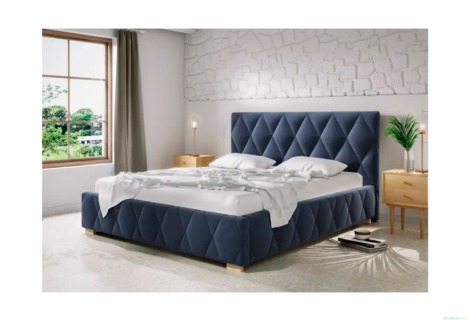 Fotografia 3 - Posteľ Trivio 180x200 Matt Velvet 74 Davis C4 Jelša