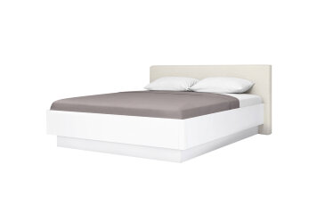 Posteľ 180 výklopná s roštom, biely lesk Mila