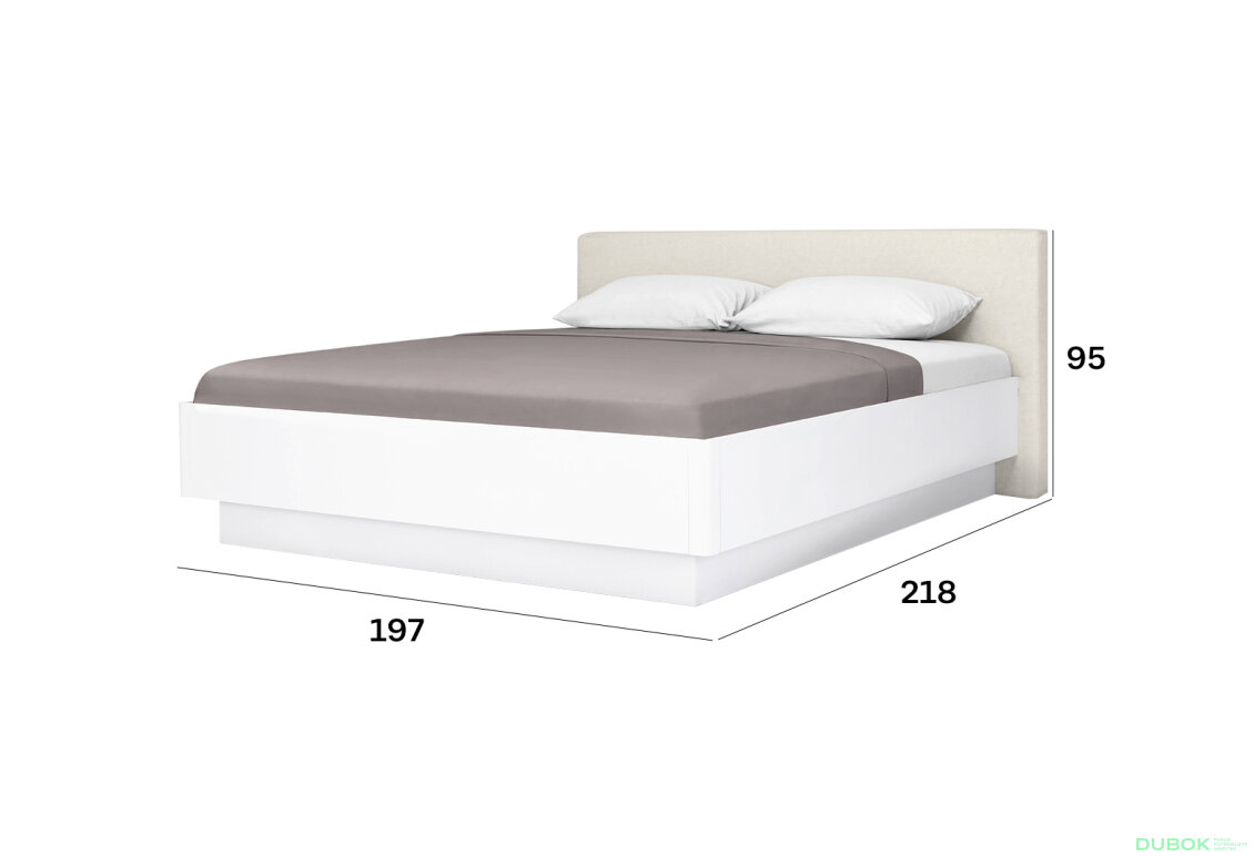 Fotografia 7 - Posteľ 180 výklopná s roštom, biely lesk Mila