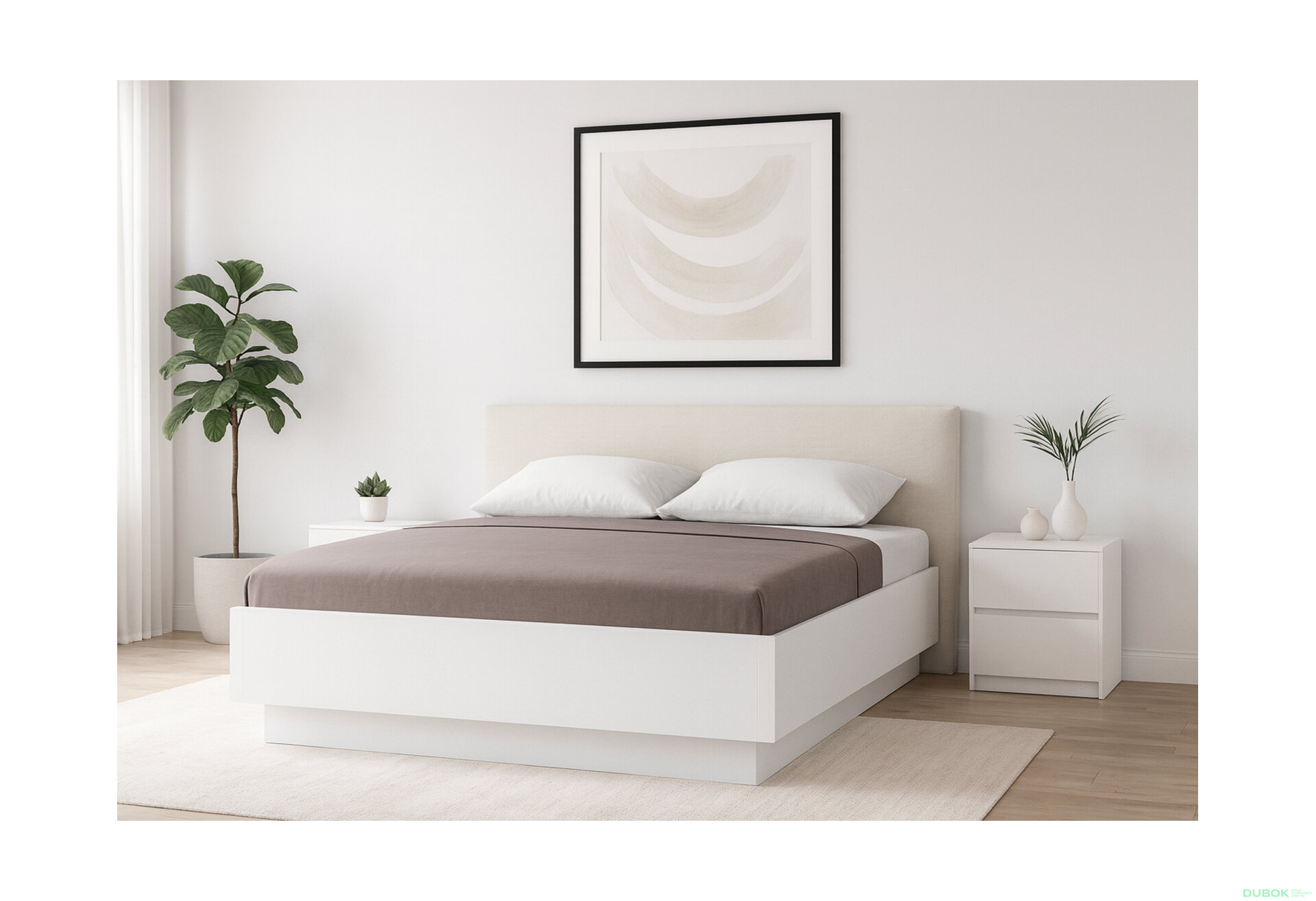 Fotografia 2 - Posteľ 180 výklopná s roštom, biely lesk Mila