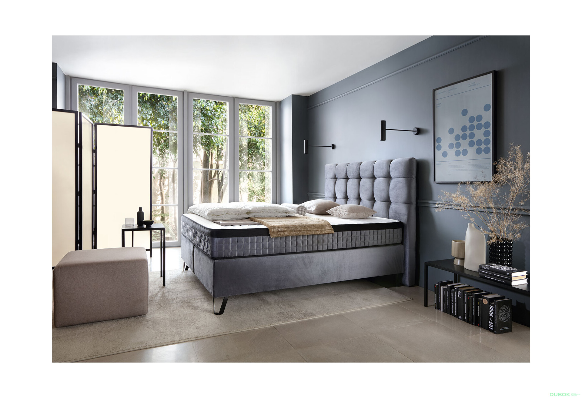 Fotografia 3 - Posteľ Alexander 160x200 s roštom Fresh 32 Lech, Multipocket