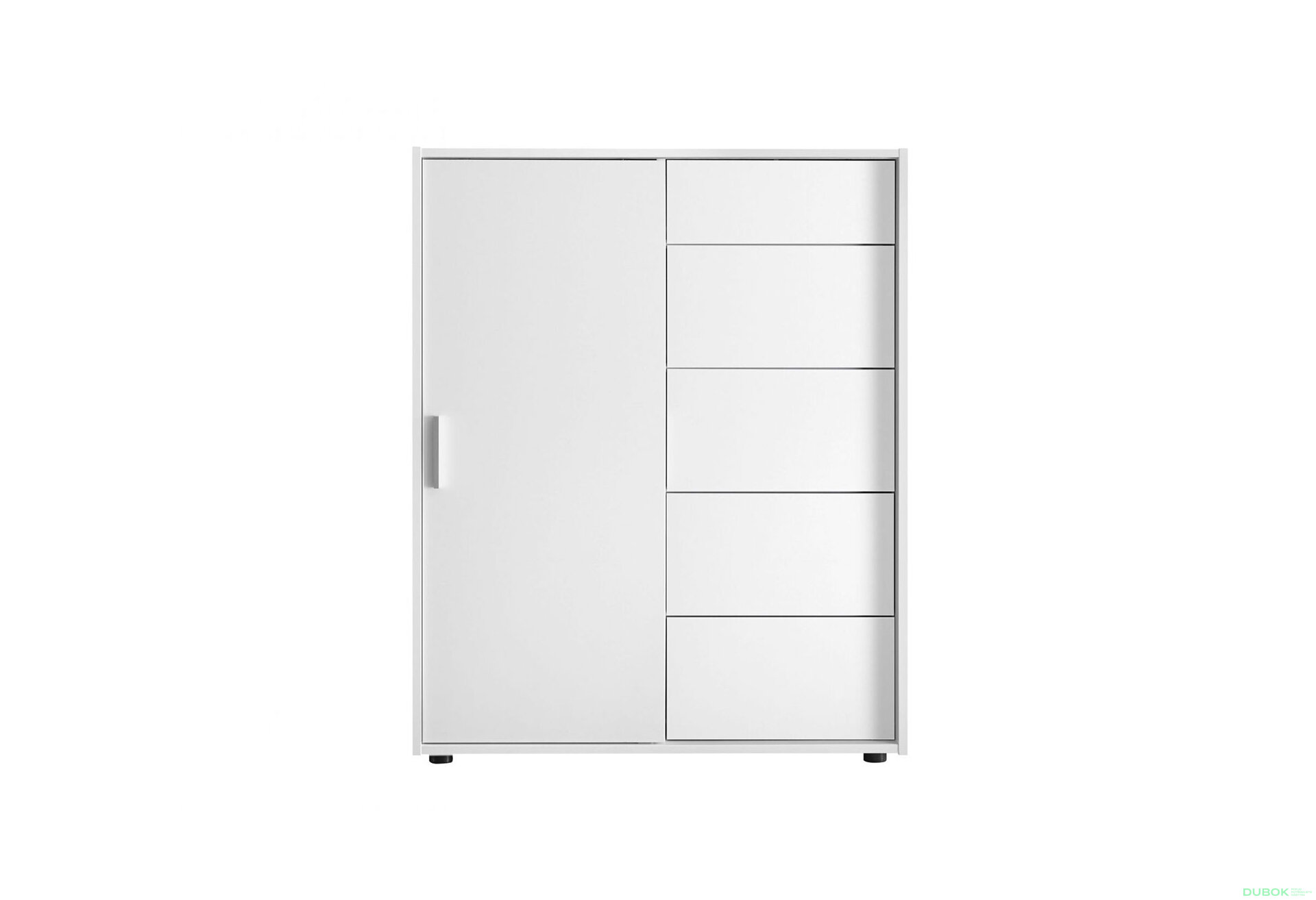 Fotografia 1 - Komoda 1dv 5šx (Biela) Case 