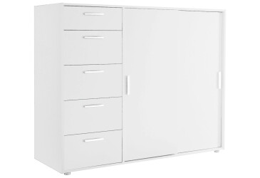 Komoda 2dv 5šx (Biela) Case
