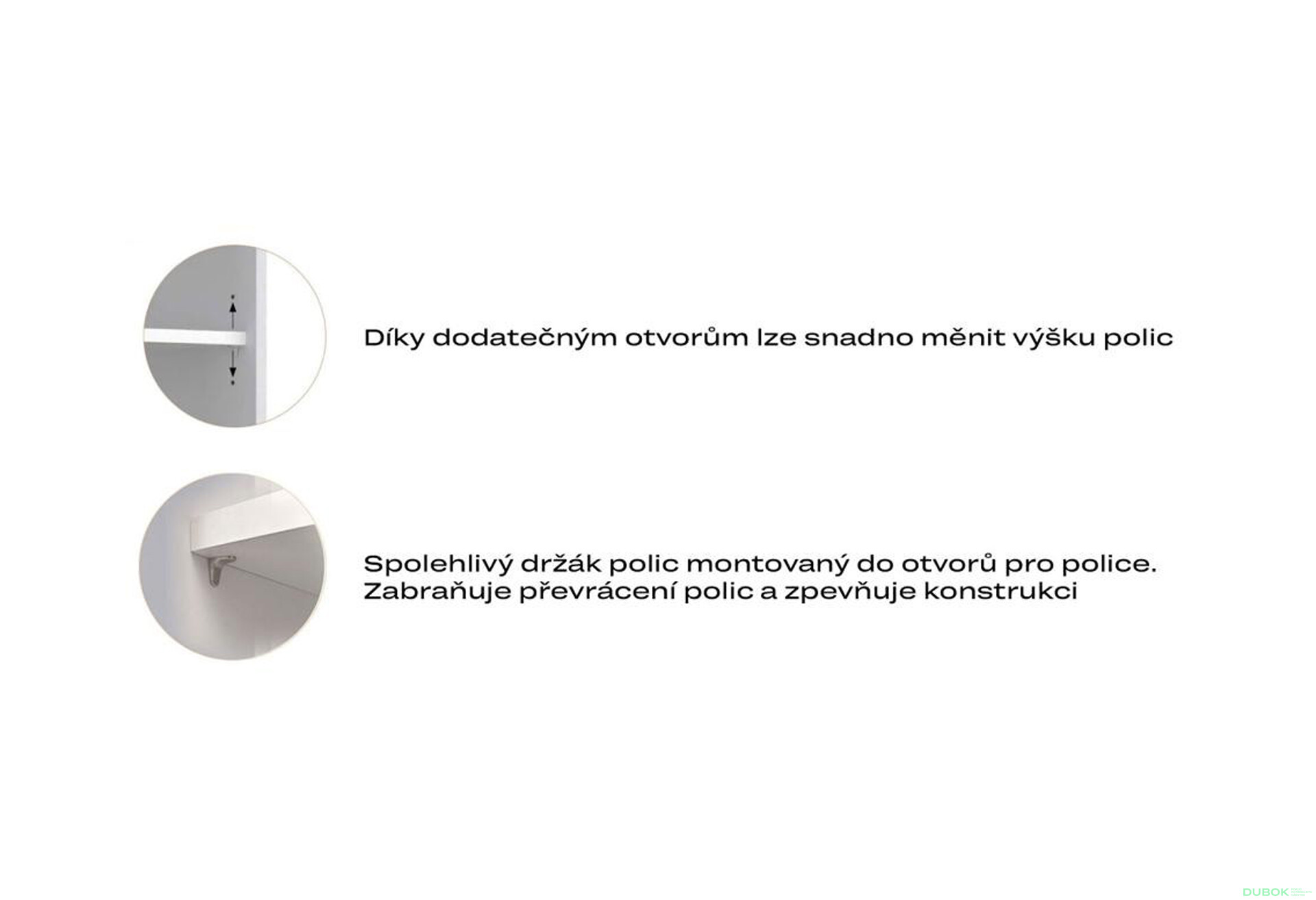 Fotografia 2 - Možnosť Police Skriňa 2+3dvere+2dvere 2šx