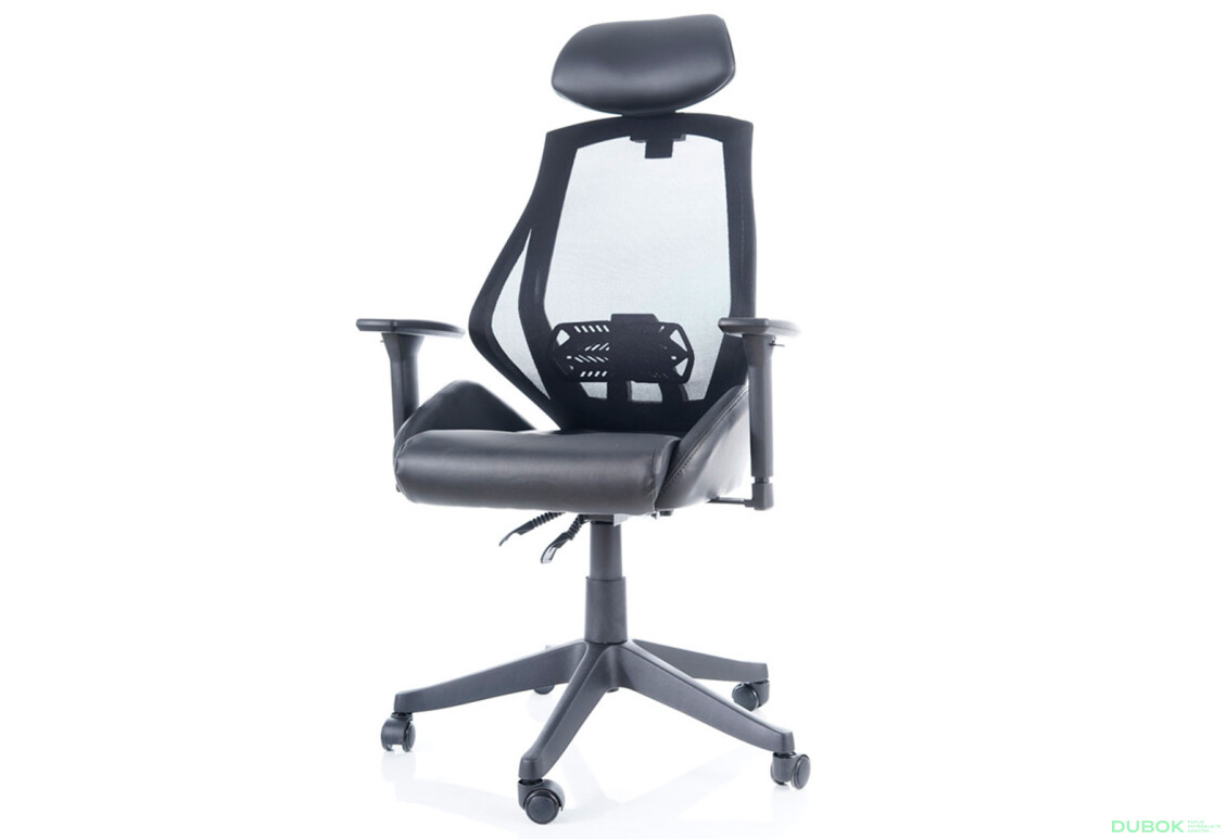 Otočné kreslo Q-406 čierne