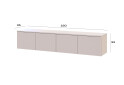 Fotografia 3 - TV stolík Levía kašmír 4dv 160x35x33
