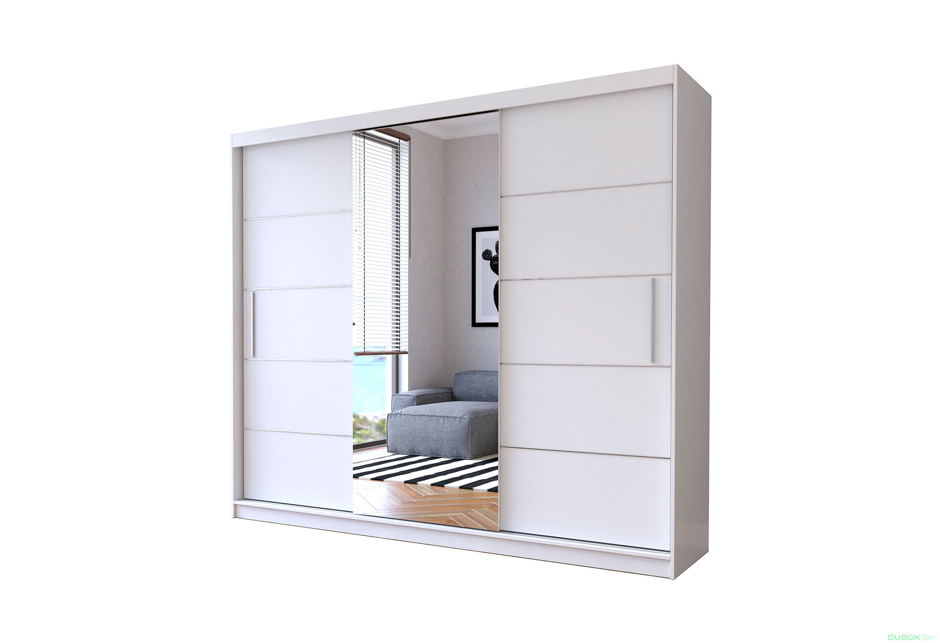 Fotografia 1 - Skriňa Albumu so zrkadlom biela