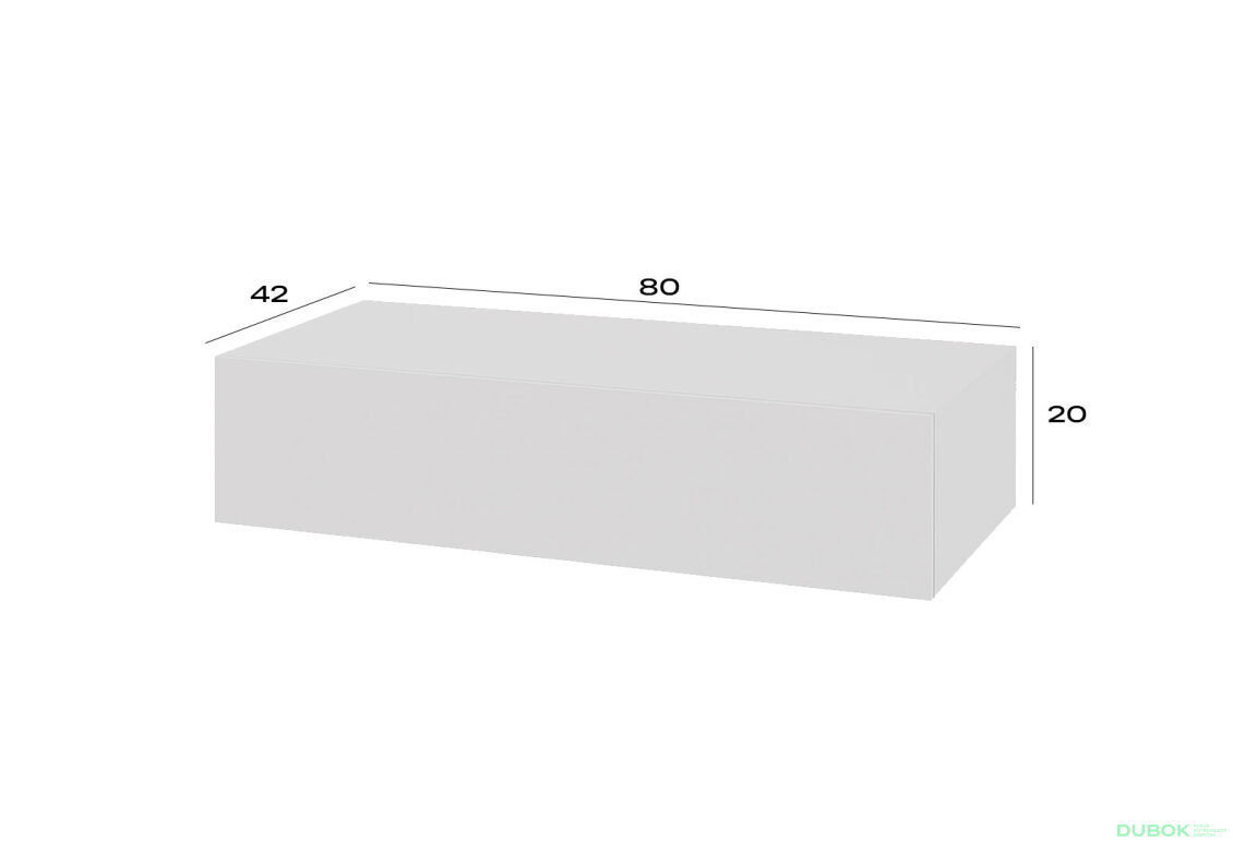 Fotografia 4 - Toaletný stolík 80 cm nymphaea alba Space