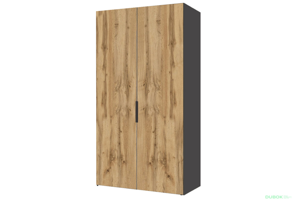 Skriňa dvojdverová 100 cm Modus 2 DTD Dub Appalache / Antracit BL