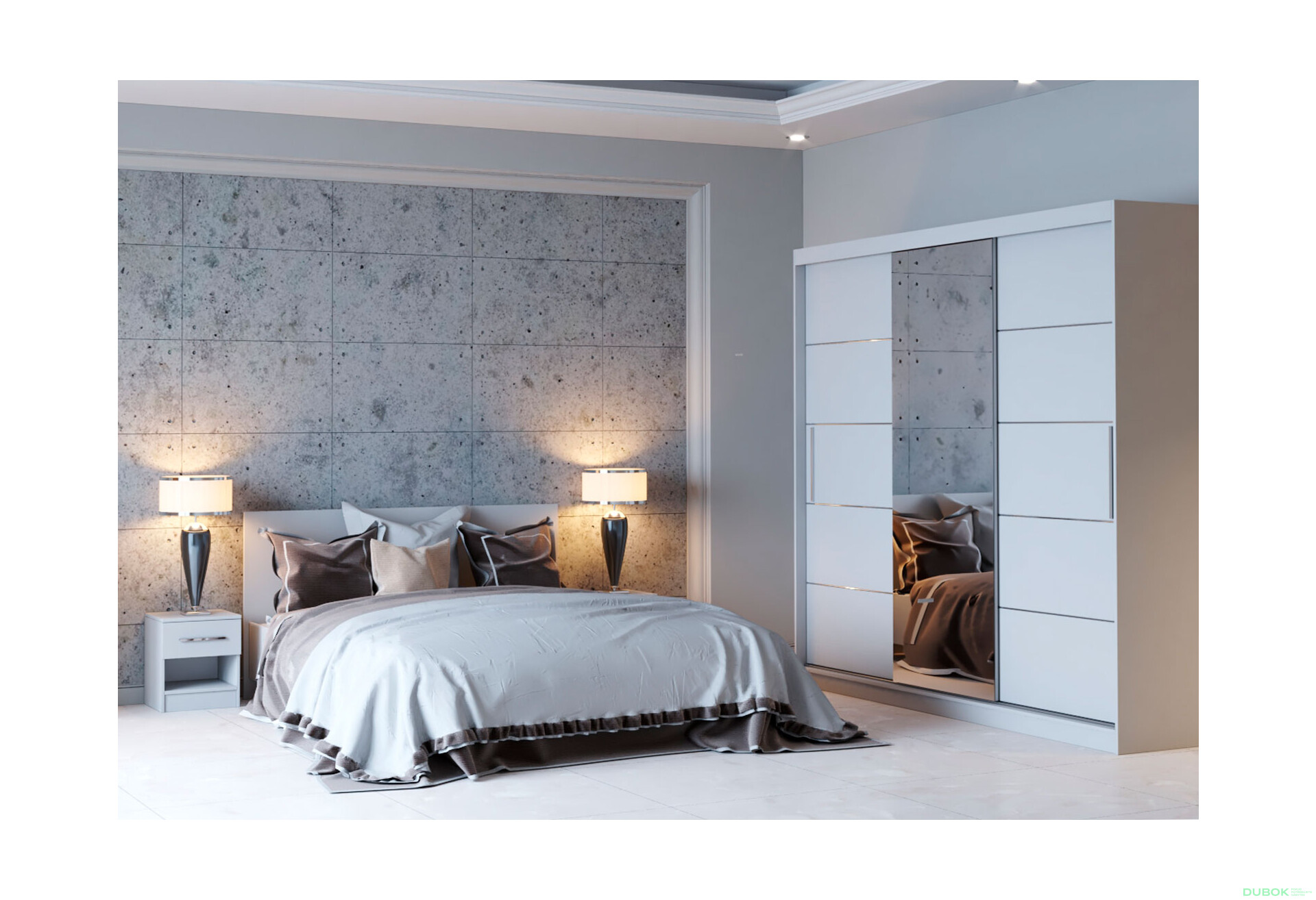 Fotografia 4 - Spálňa 3D I biela