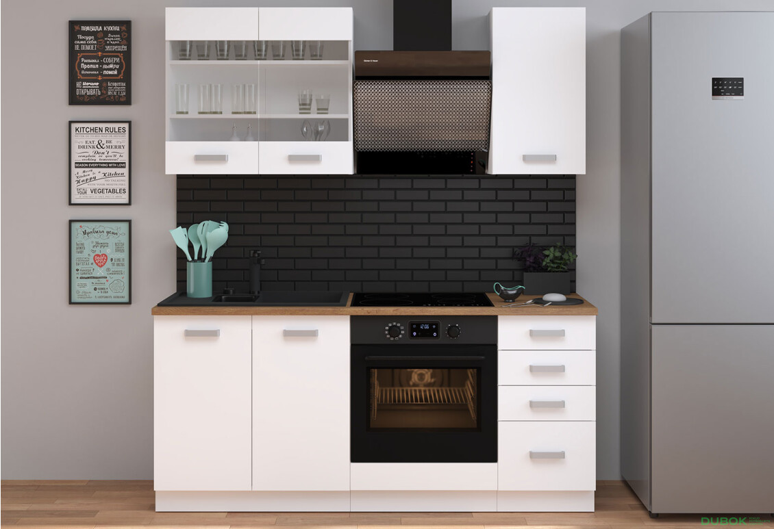 Kuchynská zostava 1.8 m Eko white