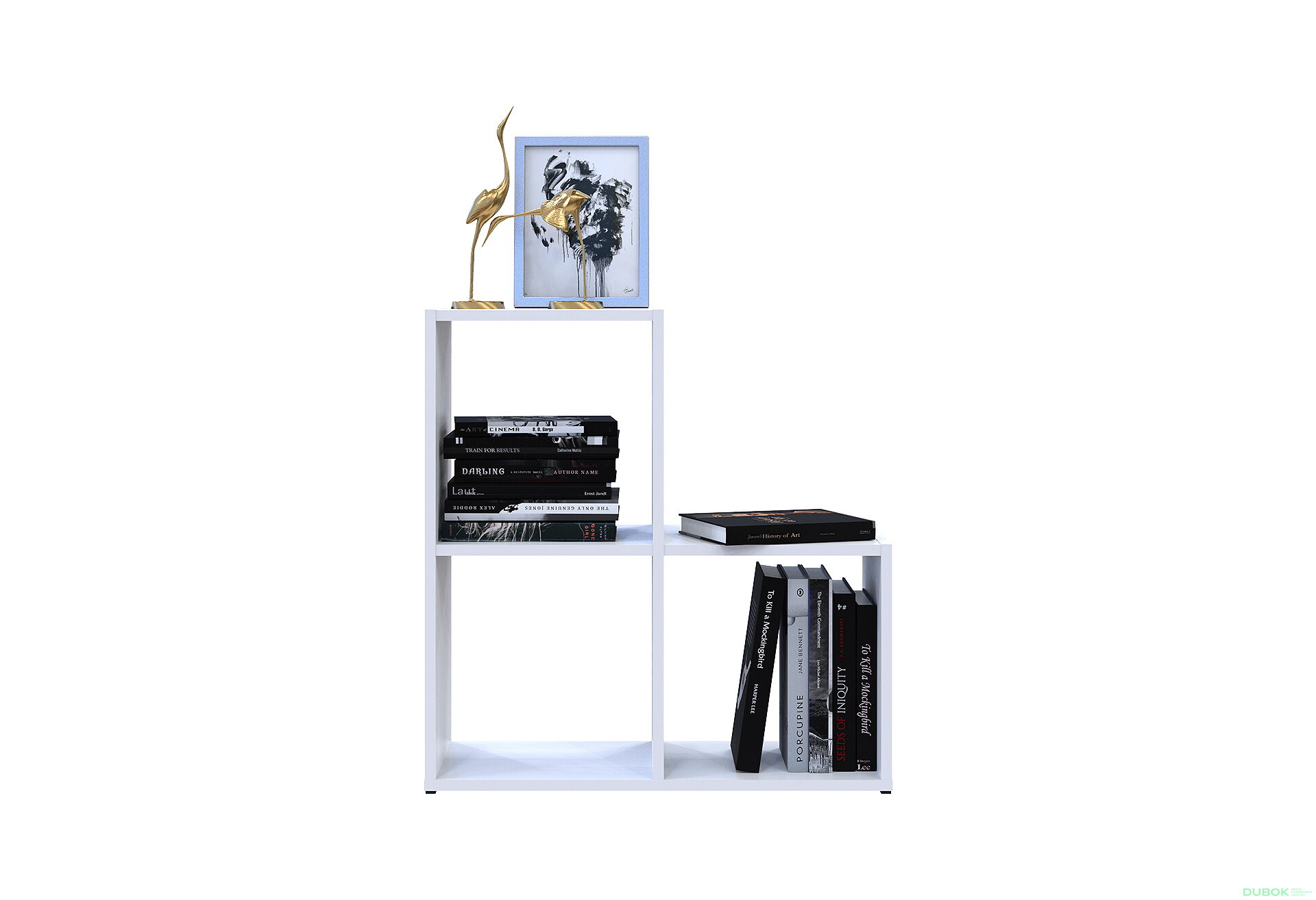 Fotografia 5 - Regál otvorený Step 2х2 69х28.8х71.4 biely
