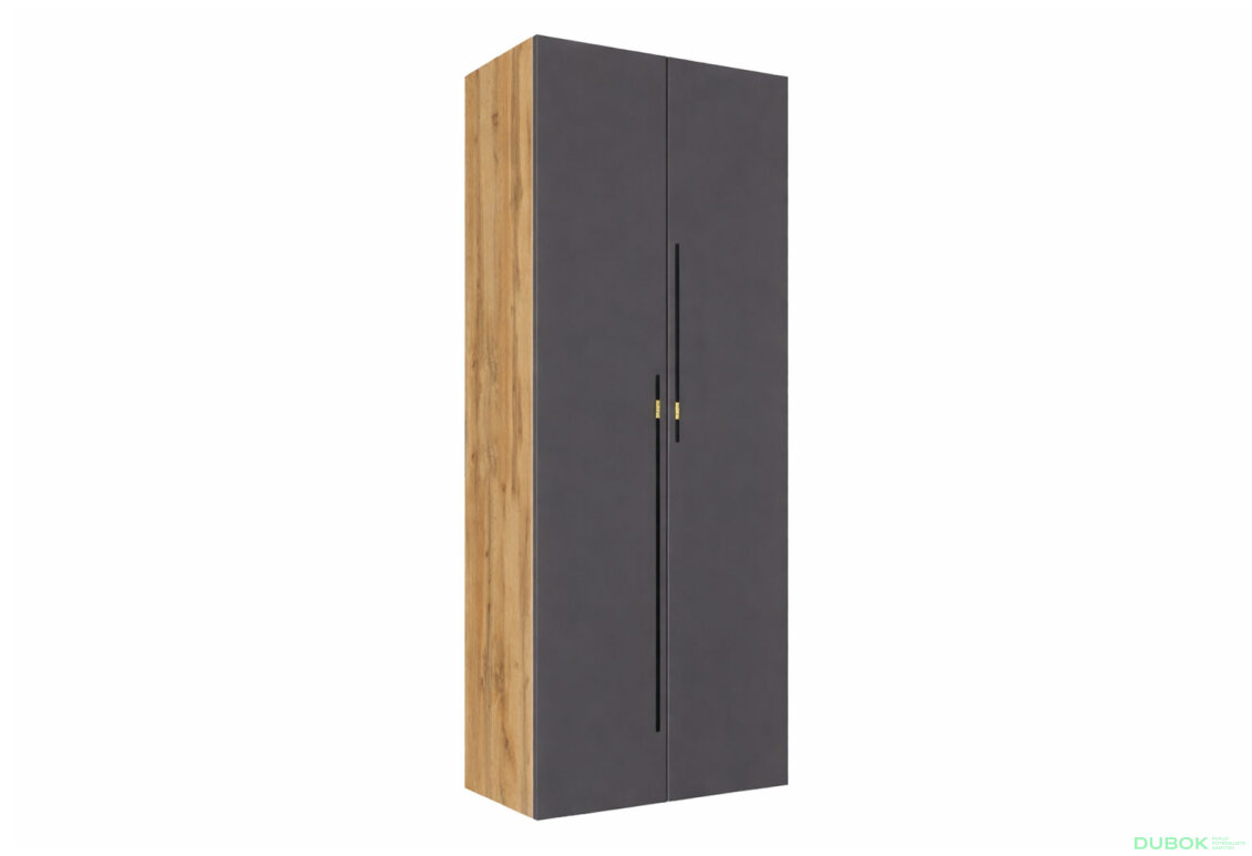 Skriňa 2D 80 cm dub appalačský / grafit Space