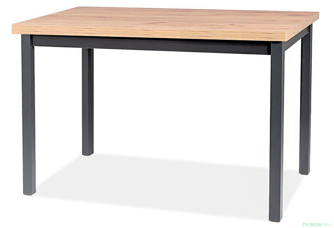 Stôl Adam 100x60 dub artisan / čierny
