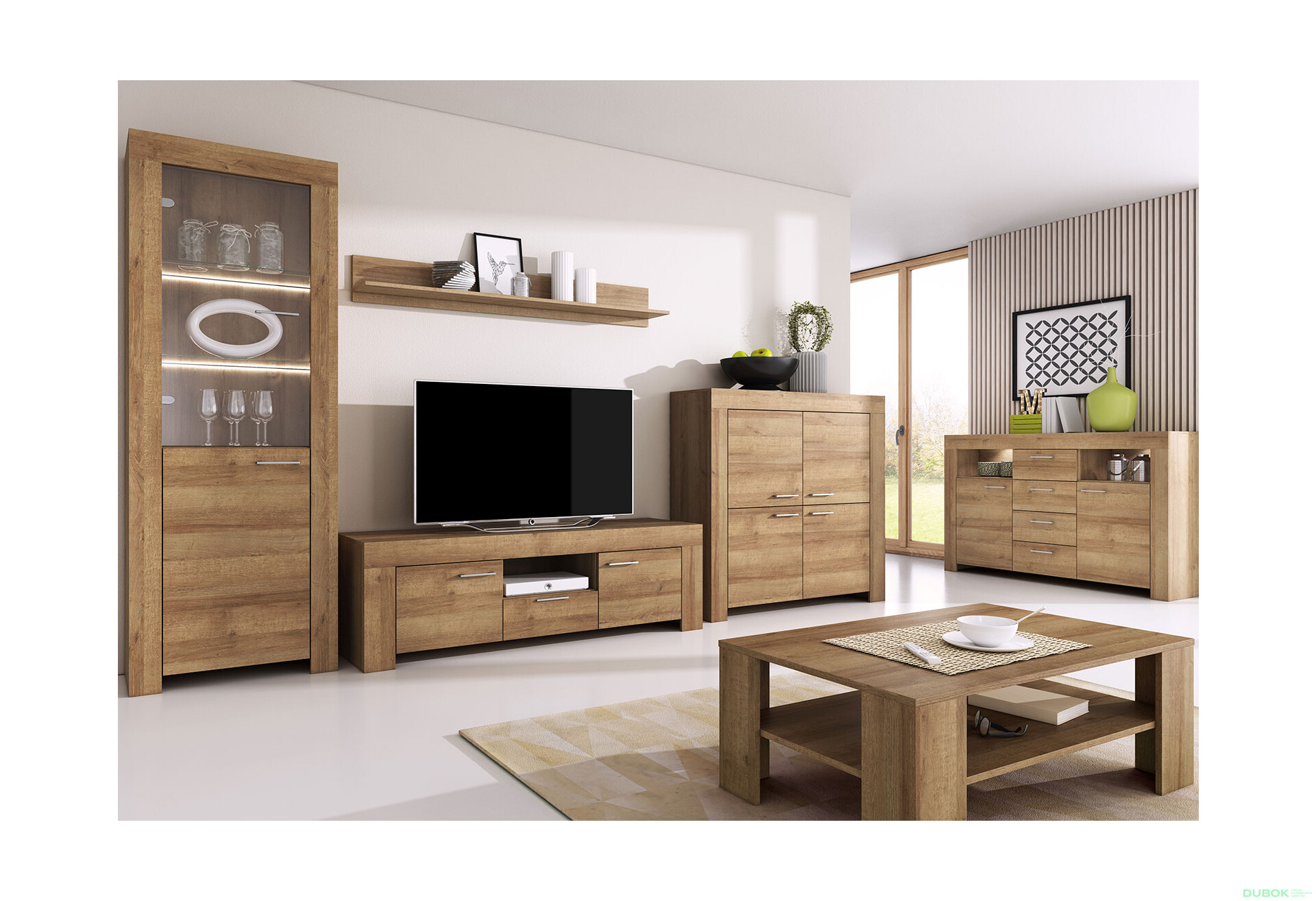 Obývacia zostava I Sky dub riviéra - Fotografia 1 Fotografia 1 - Obývacia zostava I Sky dub riviéra