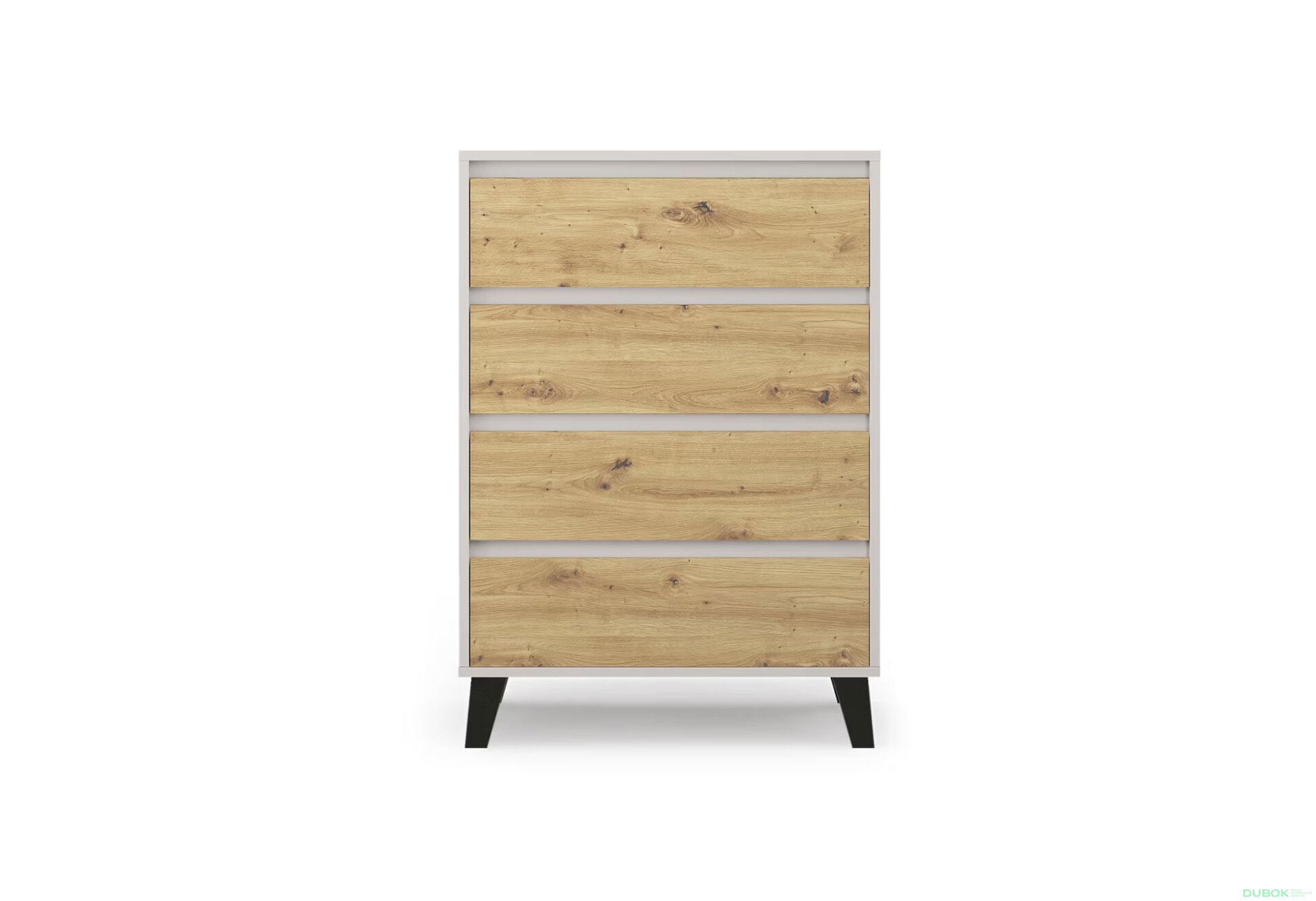 Fotografia 1 - Komoda Borg 4s/70 kašmír / dub artisan