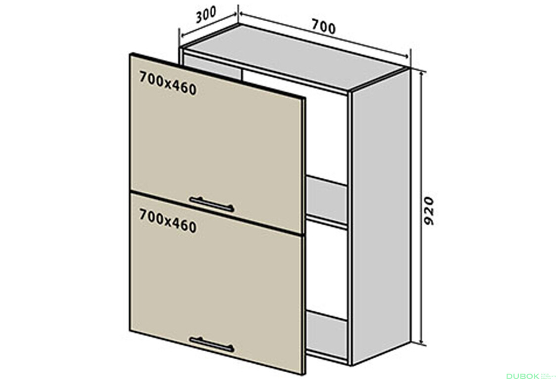 V91 Skriňaka 2D 70 Flet Lux