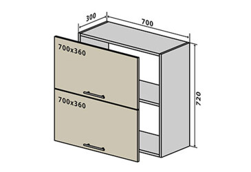 V90 Skrinka 2D 70 Flet Lux
