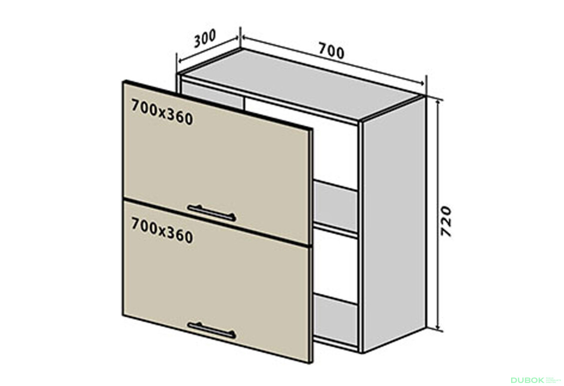 V90 Skrinka 2D 70 Flet Lux