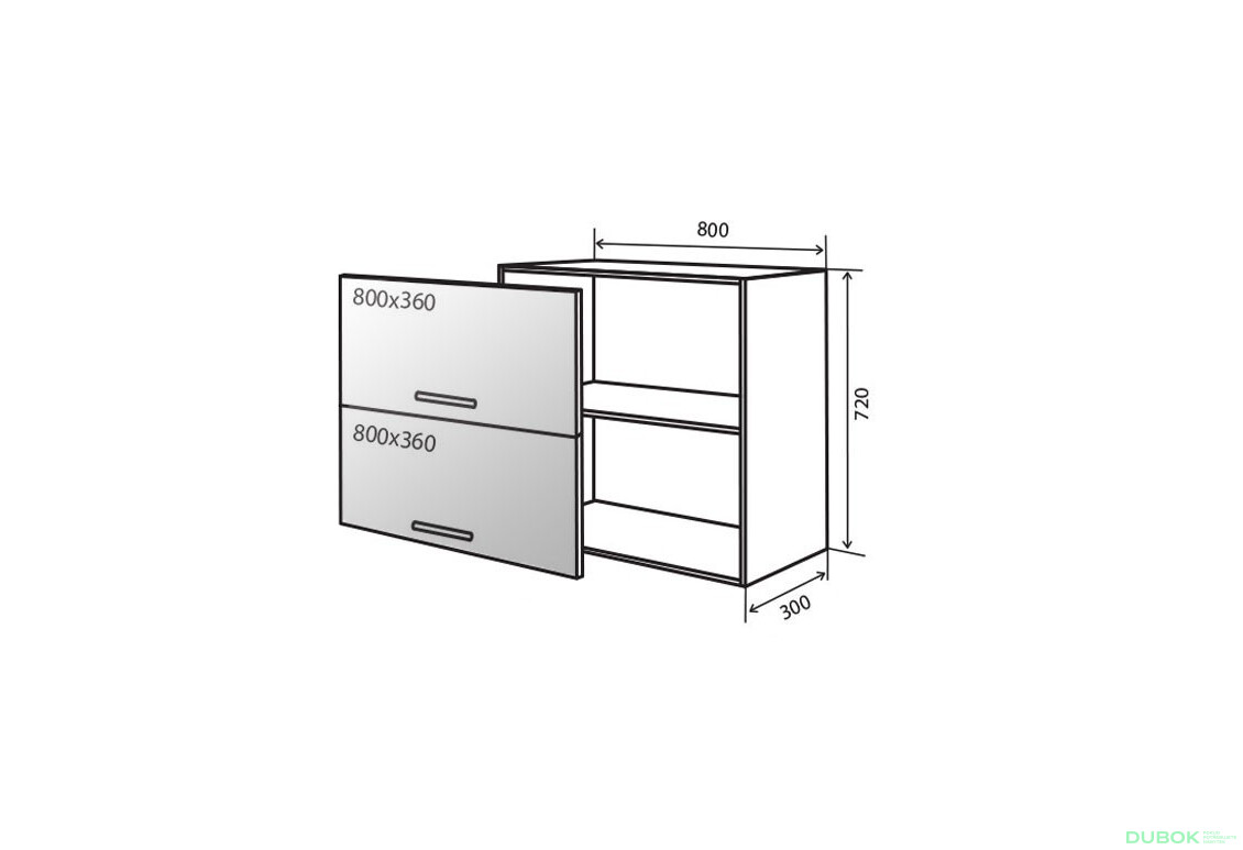 V21 Vitrina 80 BL Flet Lux