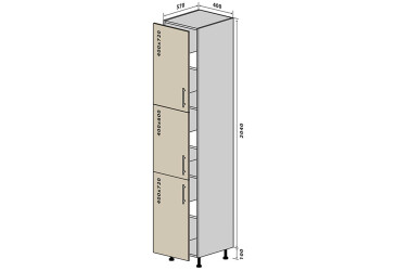 N40 Skriňa 40x214 Flet Lux