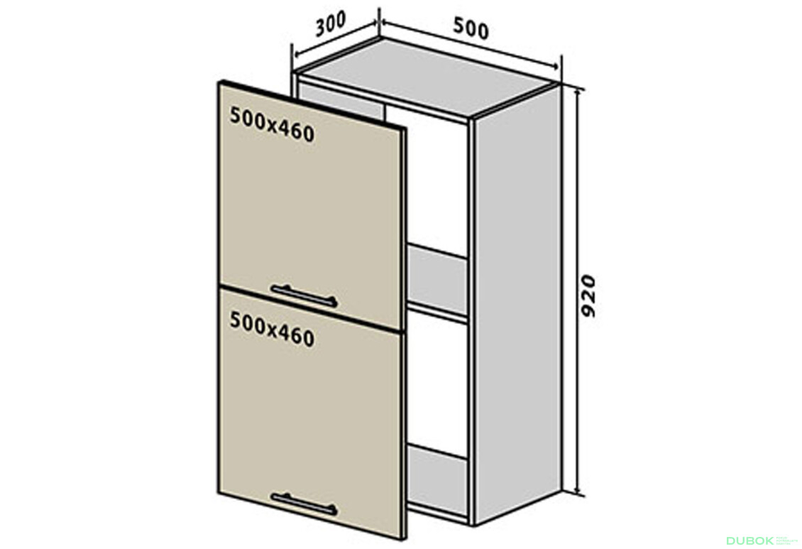 V59 Skrinka 2D 50 Flet Lux