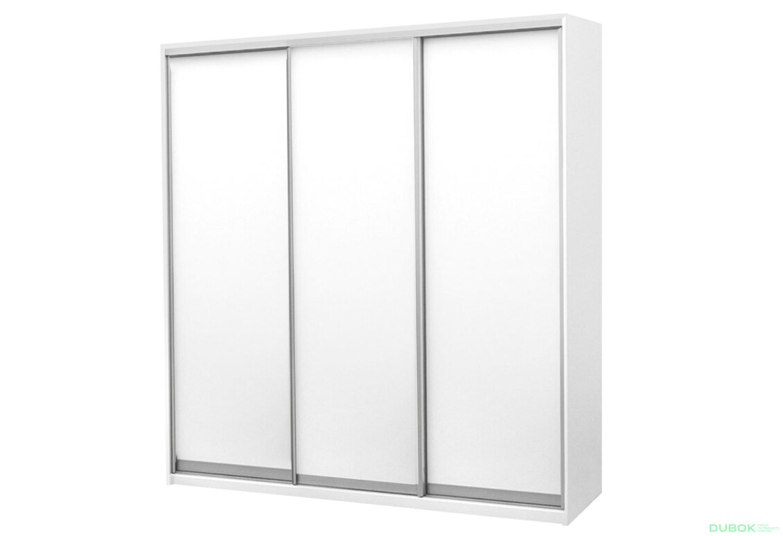 Skriňa s posuvnými dverami Komforto 3 DTD 180x240x60 cm Biela