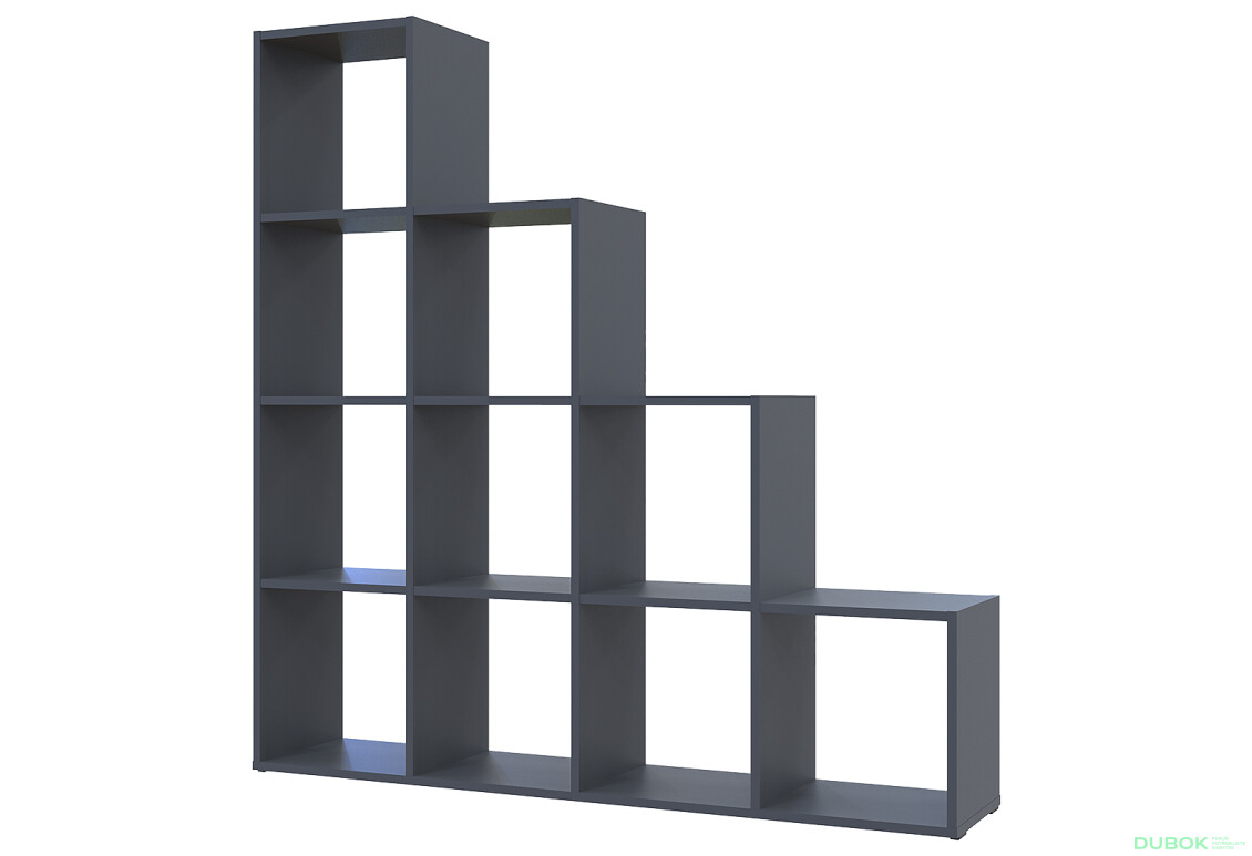 Regál otvorený Step 4х4 136.2х28.8х140.7 grafit