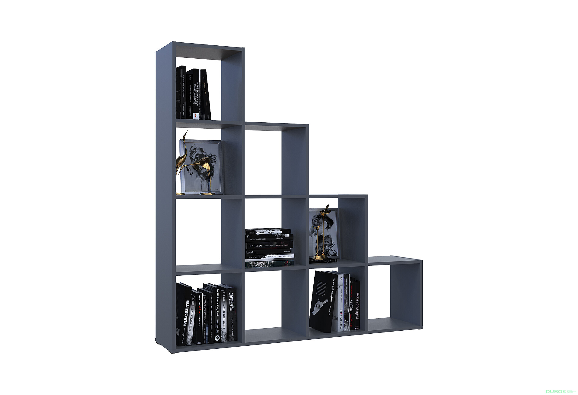Fotografia 6 - Regál otvorený Step 4х4 136.2х28.8х140.7 grafit