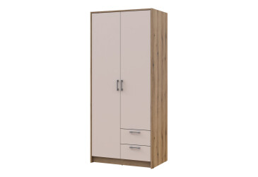 Skriňa Rondi 2D dub artisan / kašmír 82x52x195