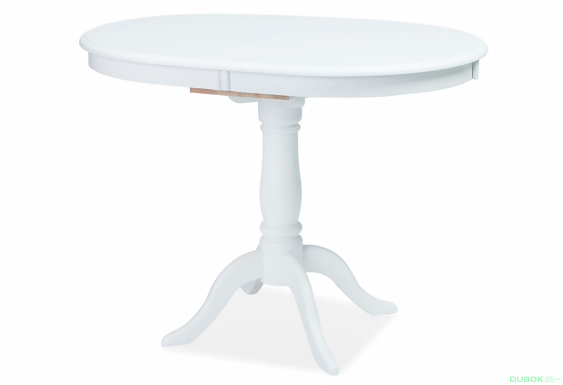 Stôl Dello 100(129)x70 MDF / drevo, biely