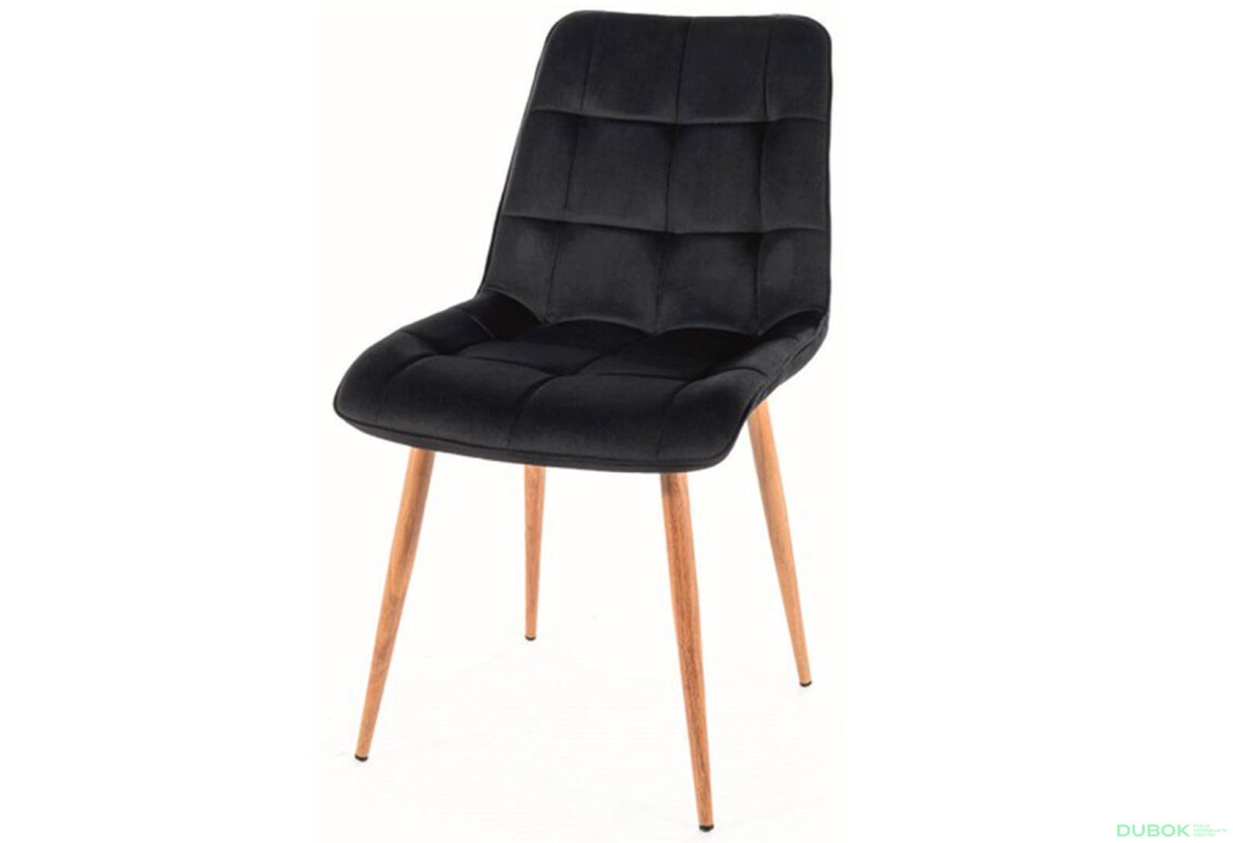 Stolička Chic D Velvet čierny Bluvel 19