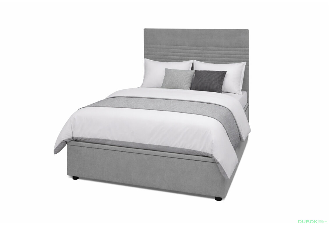 Fotografia 1 - Posteľ Fro Line 120x200 s roštom, úložným priestorom Mono 246, sivá