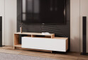 Fotografia 6 - TV stolík U2 dub sonoma / biely drevotrieska 160x38x48