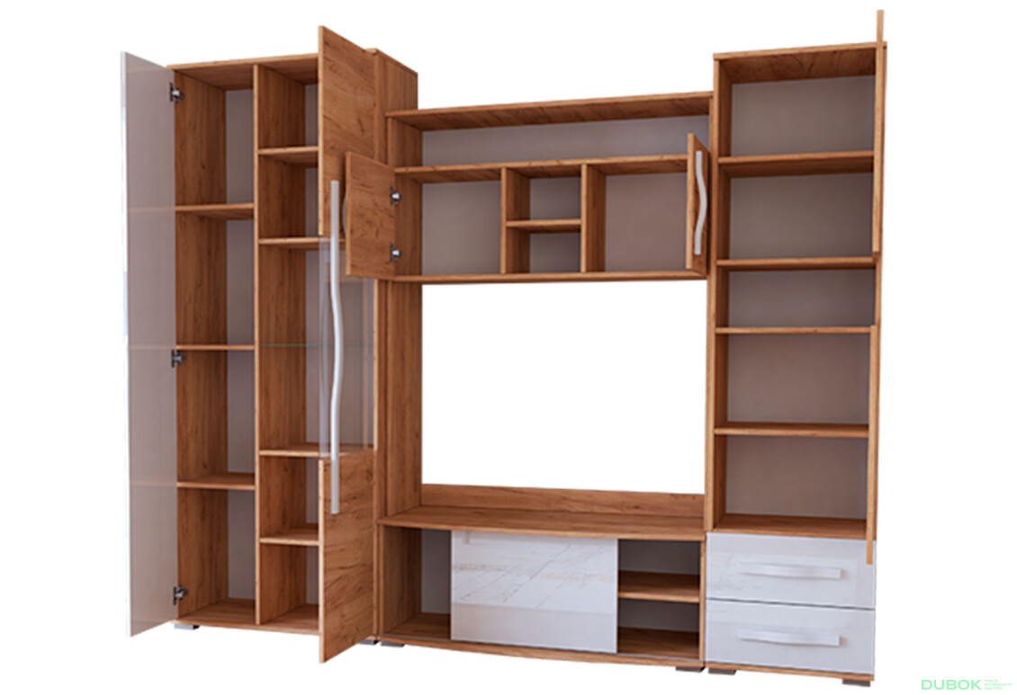 Fotografia 2 - Laura mini dub craft zlatý / biely lesk