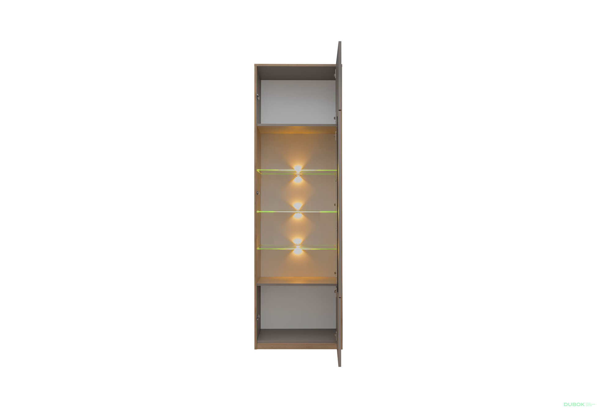 Fotografia 3 - Vitrína 1w sivý kubanit Complex