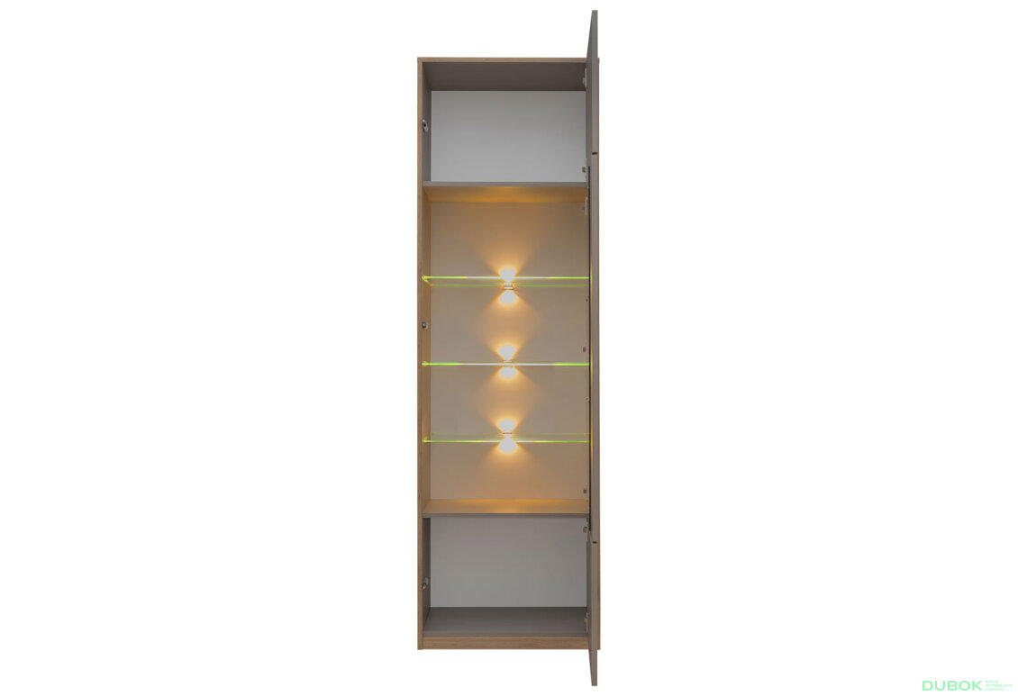 Fotografia 3 - Vitrína 1w sivý kubanit Complex