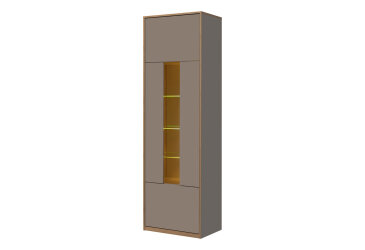 Vitrína 1w sivý kubanit Complex