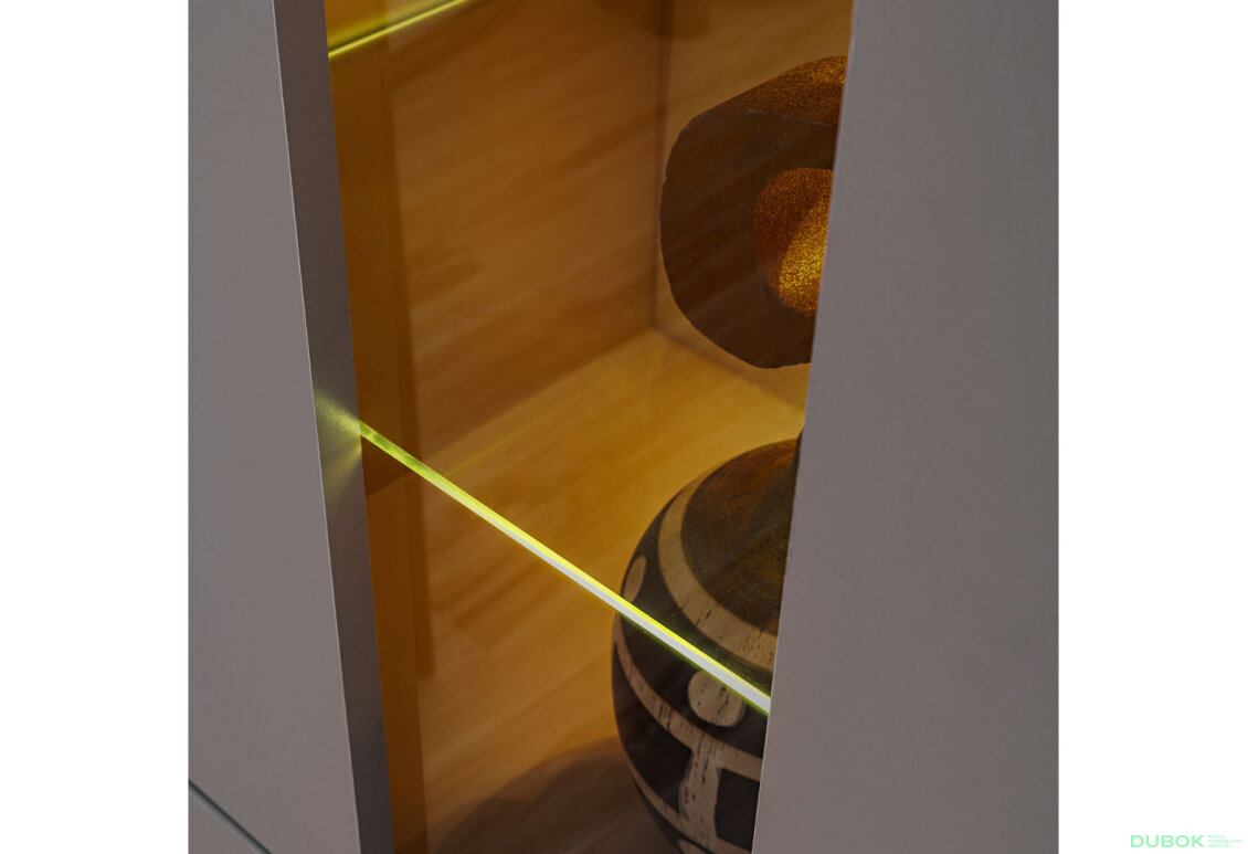 Fotografia 5 - Vitrína 1w sivý kubanit Complex