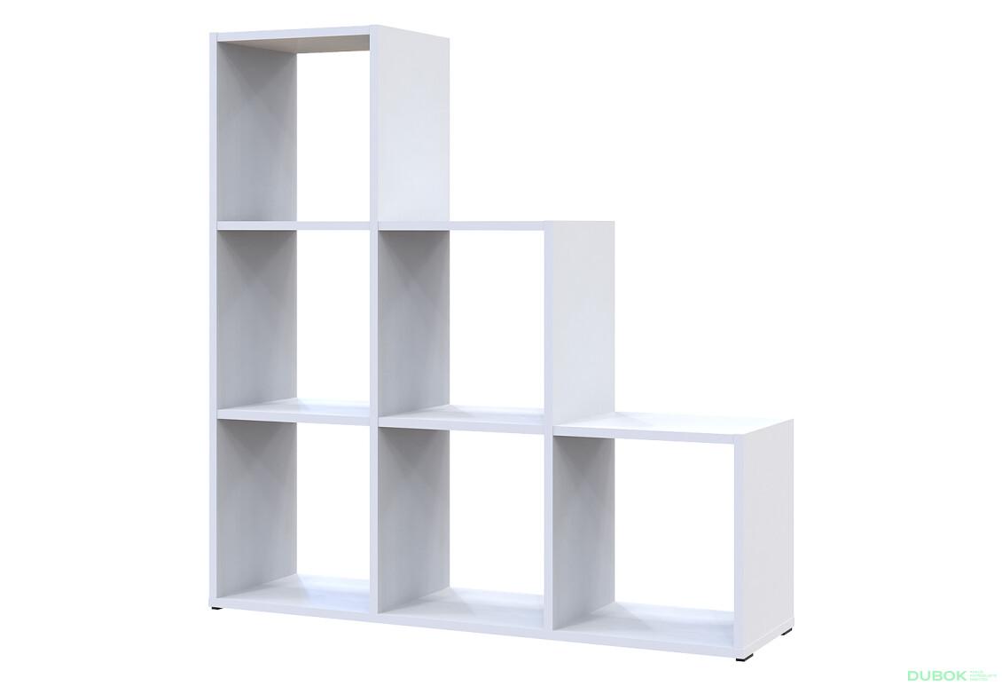 Regál otvorený Step 3х3 102.6х28.8х106.1 biely