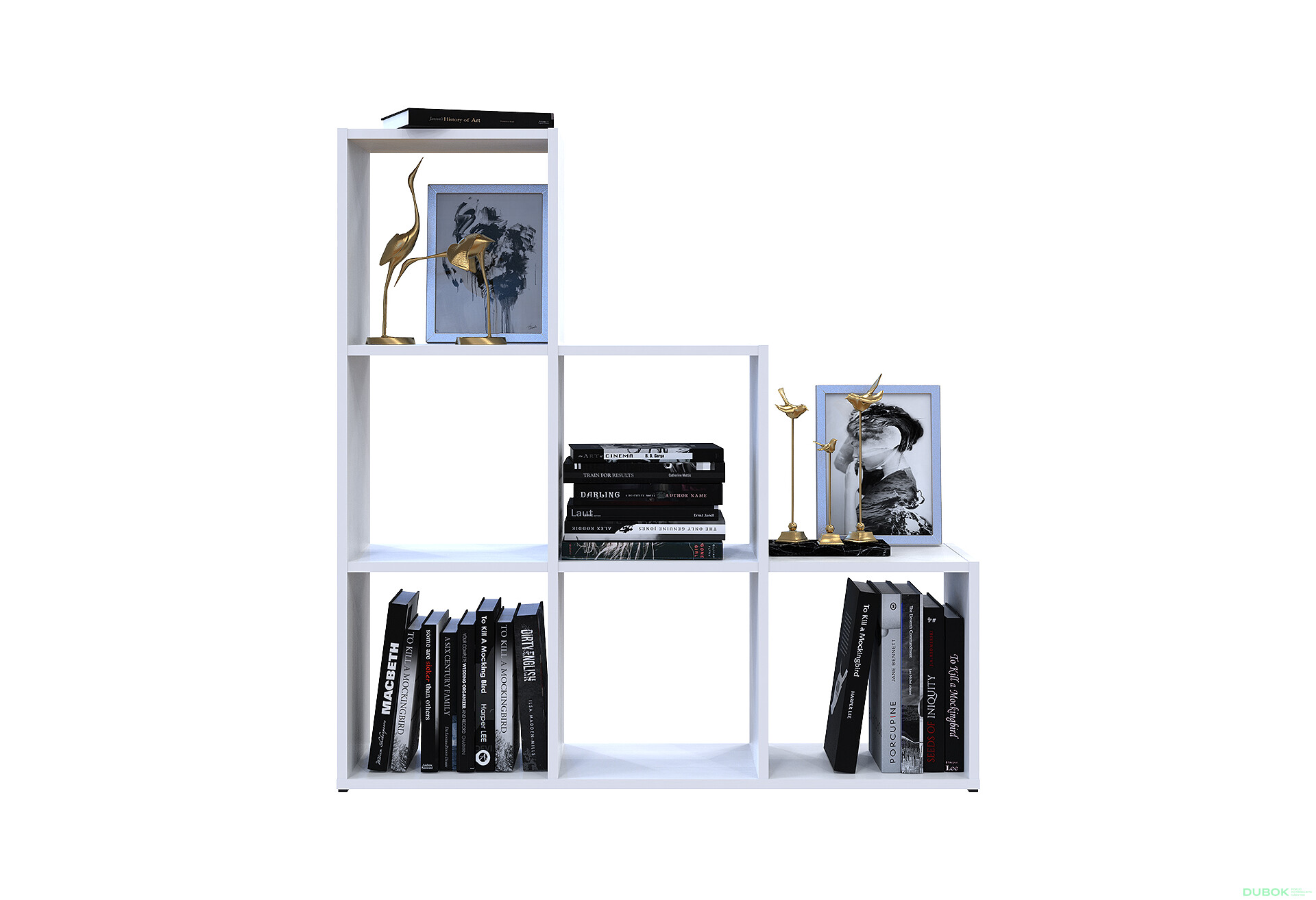 Fotografia 5 - Regál otvorený Step 3х3 102.6х28.8х106.1 biely