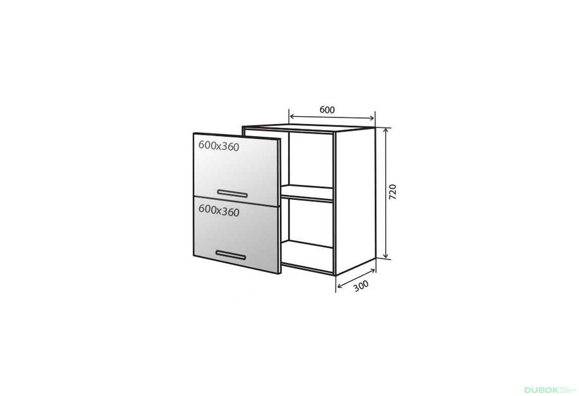 V20 Vitriína 60 Flet Lux