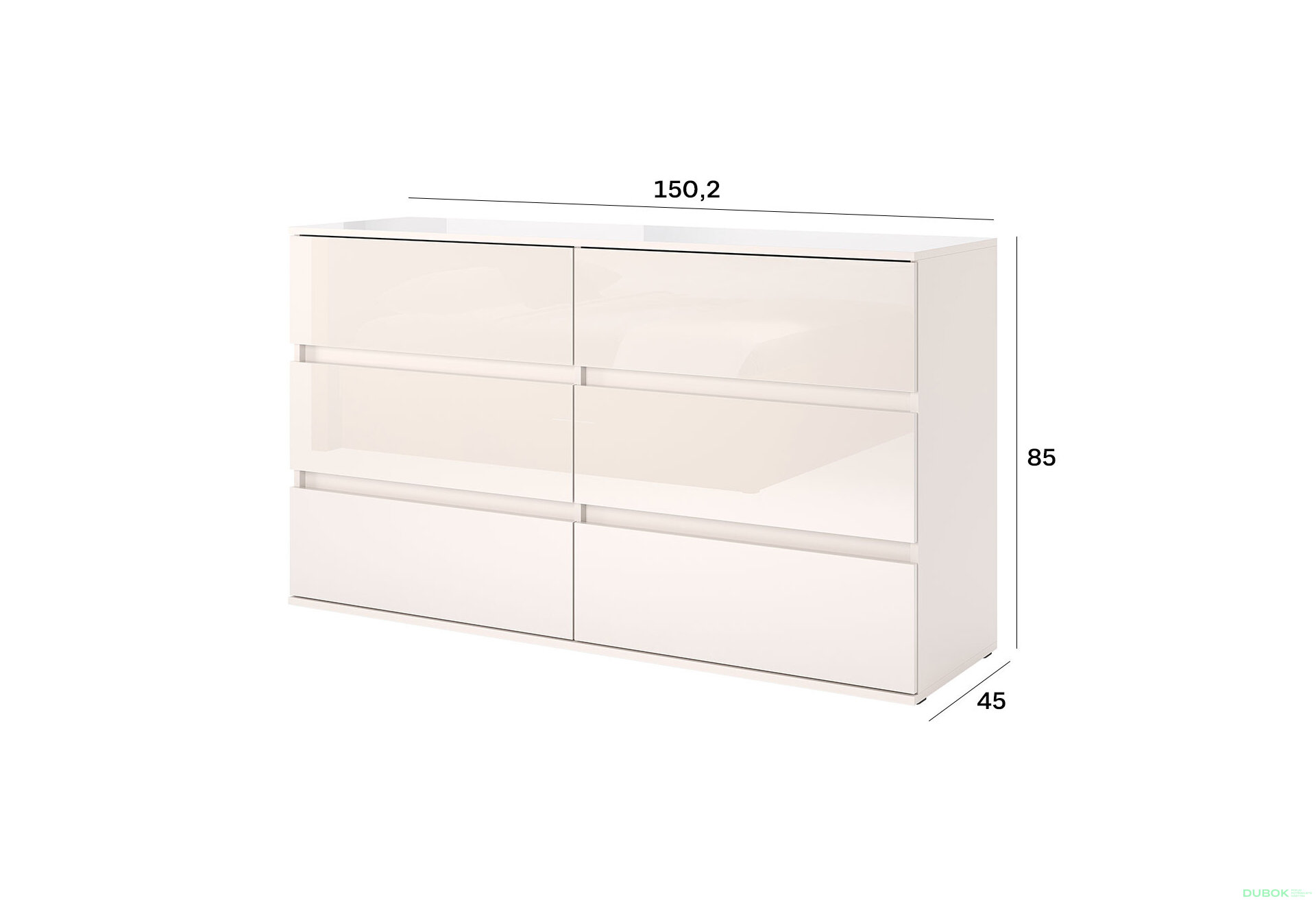 Fotografia 4 - Komoda 6š, kašmírový lesk Lily