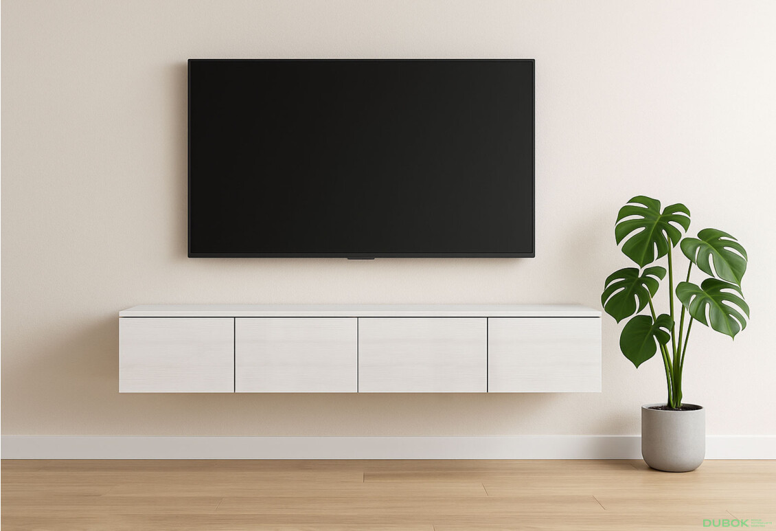 Fotografia 7 - TV stolík Levía biely strom 4dv 160x35x33