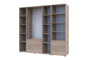 Fotografia 6 - Skriňa 4D s regálom s zásuvkami Gelar 215 cm dub sonoma