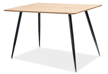 Stôl Remus 120x80 dub/kov čierny matný