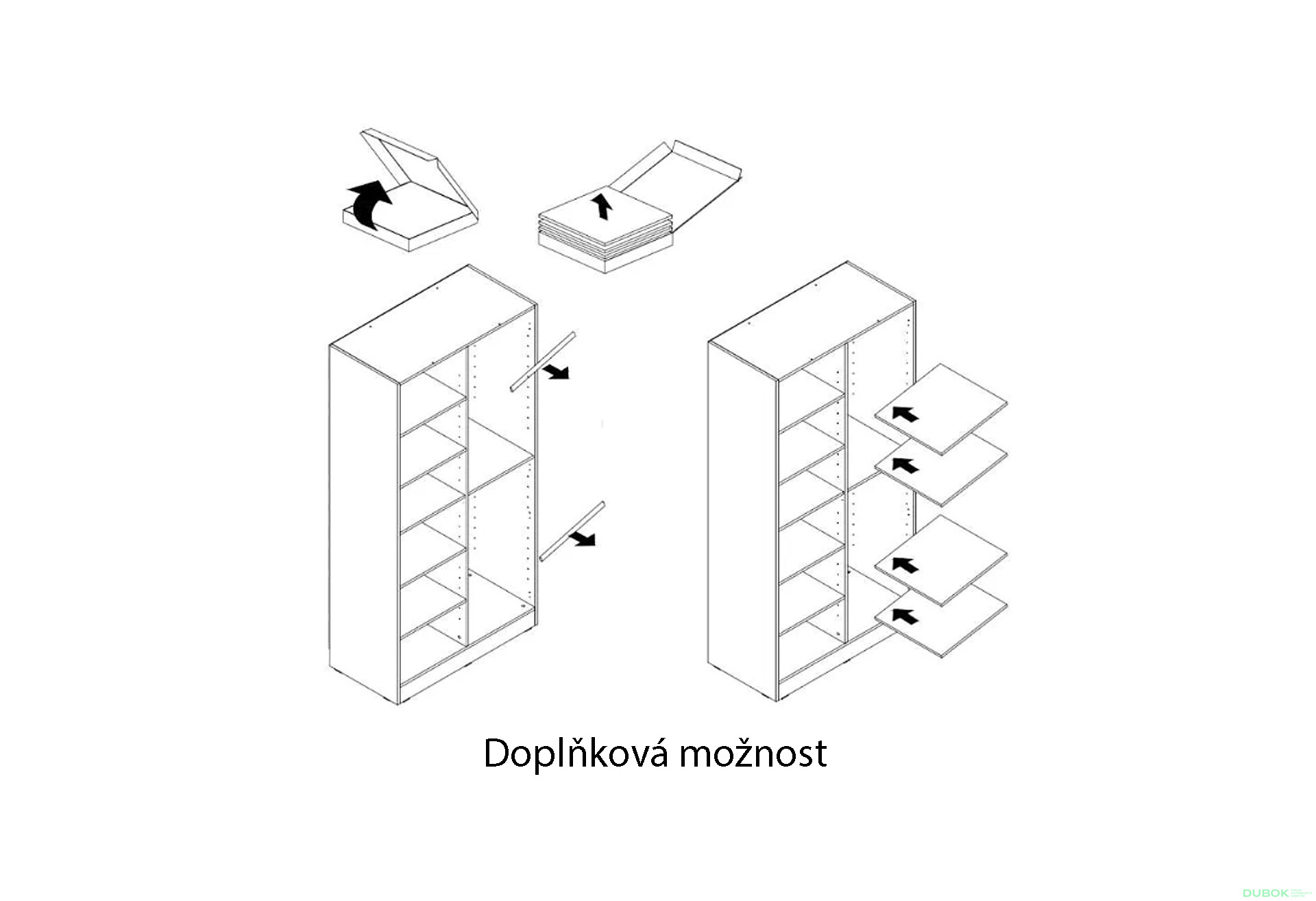Fotografia 4 - Skriňa Nova 6D šedý platinový Sandbox