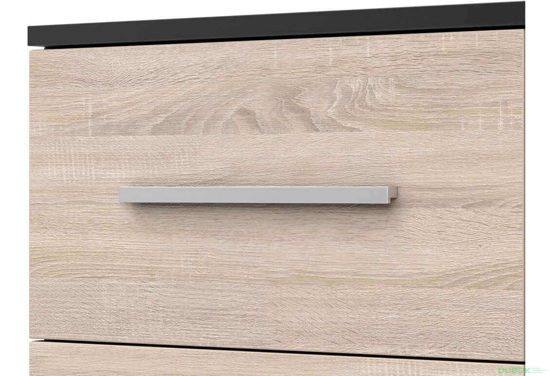 Fotografia 8 - Komoda Frida 01 135 2D4S čierna / dub sonoma