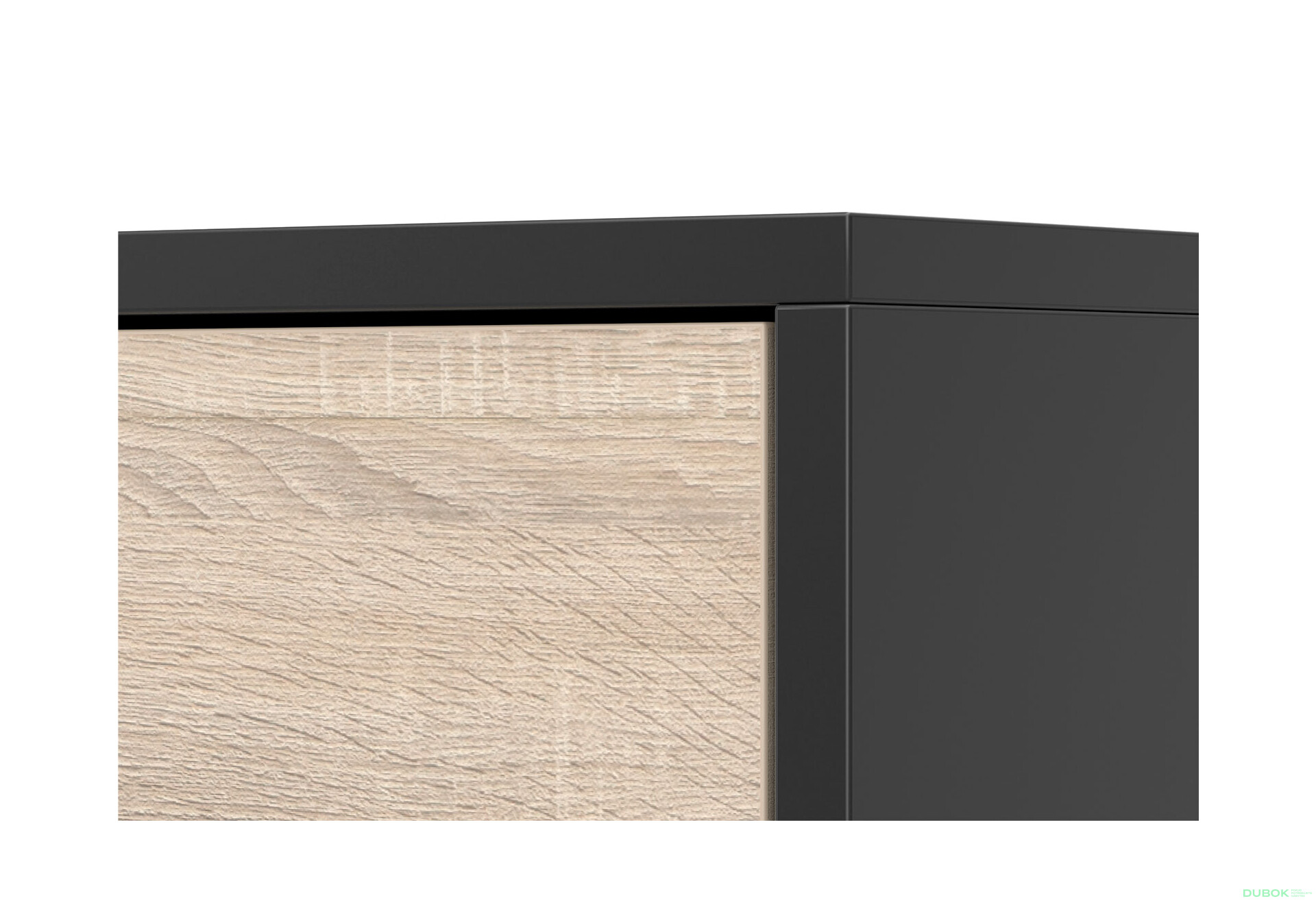 Fotografia 9 - Komoda Frida 01 135 2D4S čierna / dub sonoma